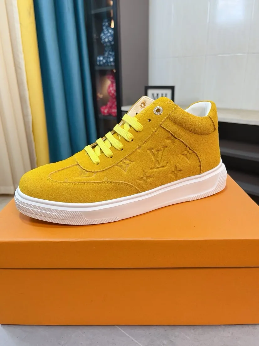 Ex-factory price 420🌹🌹[LV] The latest masterpiece of high-top men's shoes: the upper is made of Italian imported first-layer cowhide with special materials➕full genuine leather lining🔥, making walking more convenient and comfortable! Exclusive new style, stunning work [color]! Create a fashionable personality to set off your uniqueness! A must-have for trendy men! Classic🔥Number: 38-44